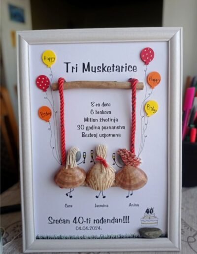 Ram sa kamencicima za rodjendan